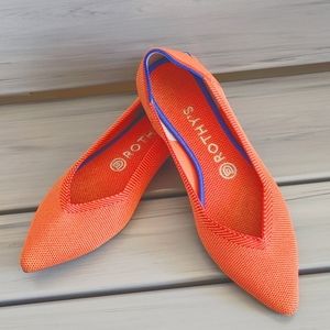 Rothy's The Point in Persimmon Retired Color size 8